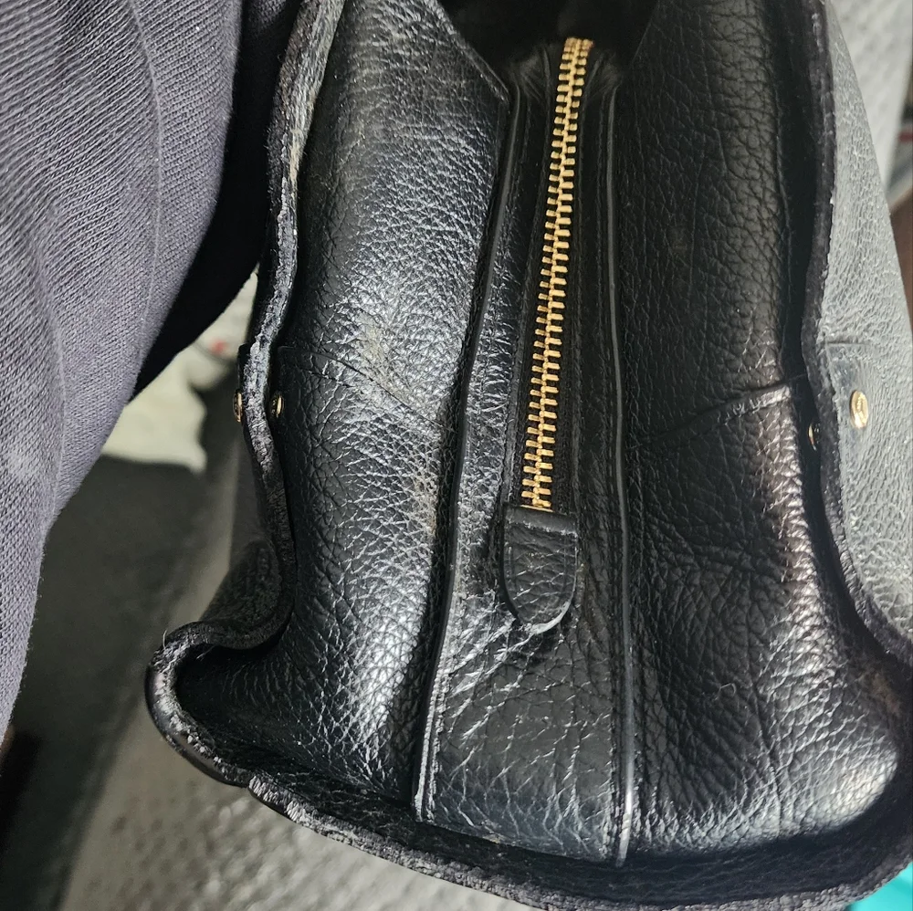 Coach MERCER 30 Black Leather Women's Bag 11 X 8 X 6 Approx - Picture 4 of 9